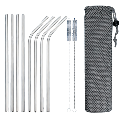 KinderSip™ Metal Straw Set
