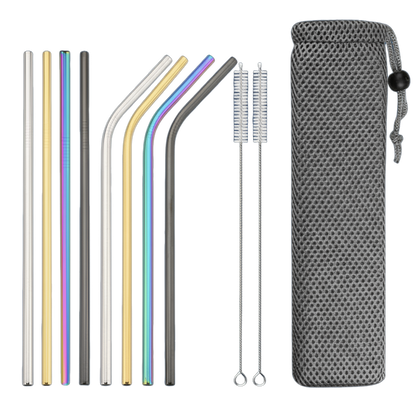 KinderSip™ Metal Straw Set