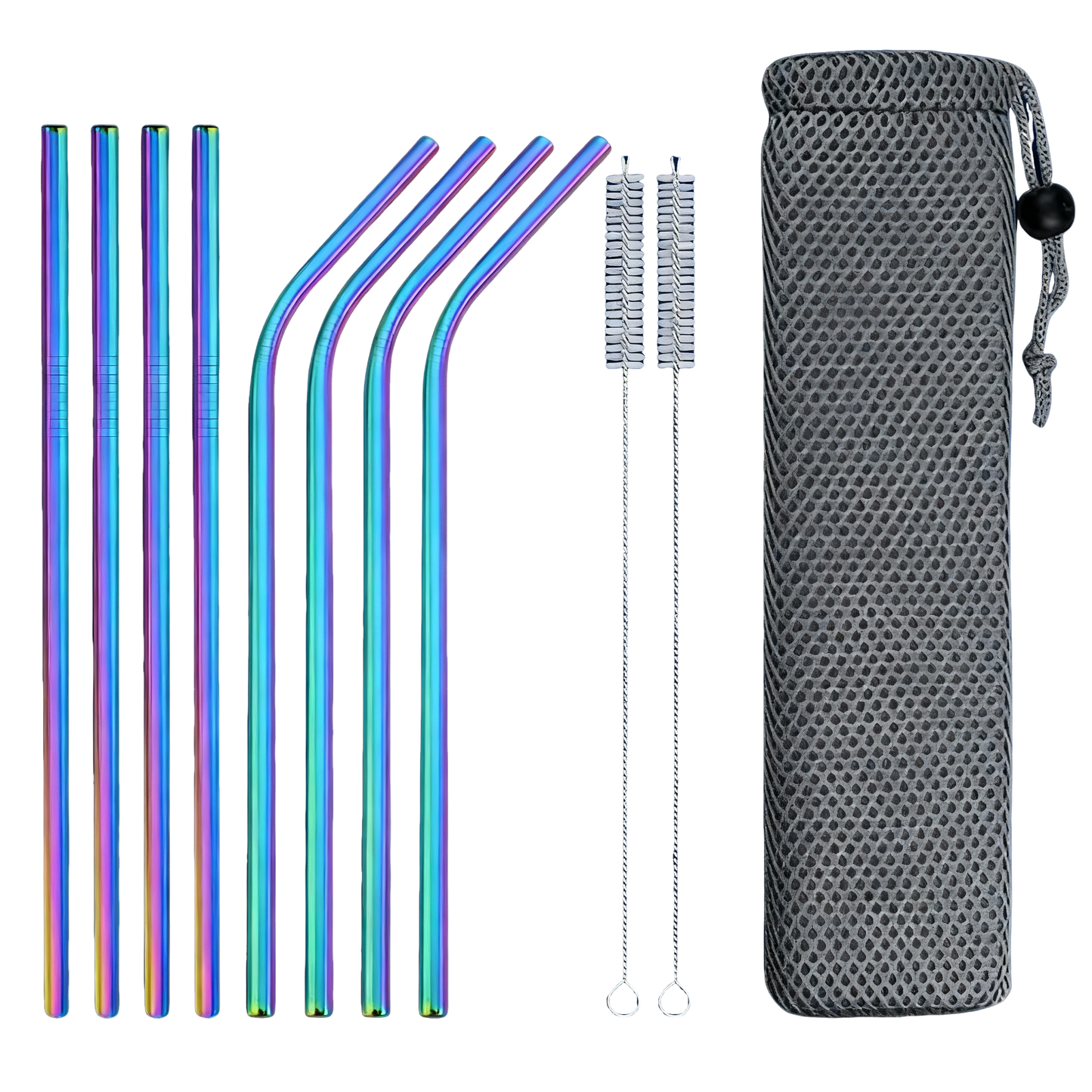 KinderSip™ Metal Straw Set