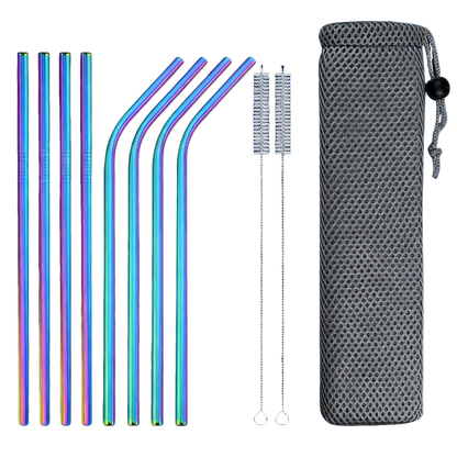 KinderSip™ Metal Straw Set