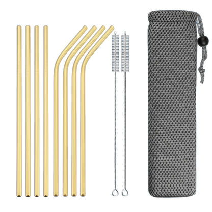 KinderSip™ Metal Straw Set